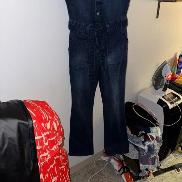 Rewash Classic Blue Denim Jumpsuit - Picture 3 of 7